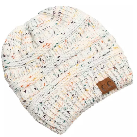 Women's C.C. Messy Bun Beanie (Select Colors) NEW - Picture 5 of 7